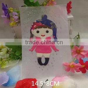 2016 Hot Sale Cute Lively Custom Heat Transfer Label Sticker With Diamond thumbnail-5