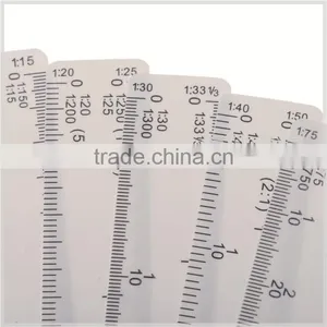 PVC Drafting Scale Ruler 5pcs in a Set #8500-5 thumbnail-3