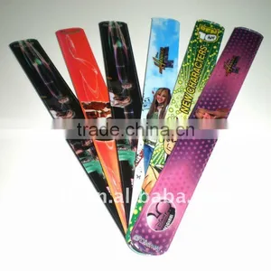 Promotional Reflective Plastic Slap Wrap/armband/wristband/snap Band thumbnail-1