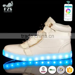 2016low MOQ With App Controlled Bluetooth Twin Lamp Dance ODM Led Light up Shoes thumbnail-2