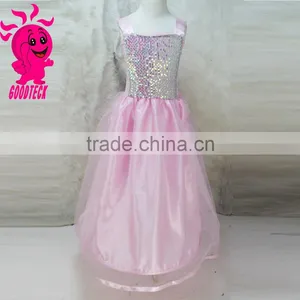 2015 Wholesale New Design Pink Sequins Girls Party Dress Evening Dresss Fashion Kids Party Wear Girl Dress thumbnail-1