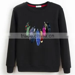 China Oem Cheaper Customized TC65/35fleece 300grm Printed Crewneck Sweatshirt With Good Quality thumbnail-5