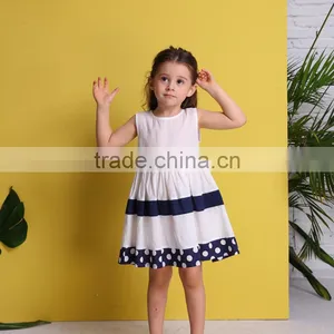 2017 New Fashion 2-8years Sleeveless Baby Girl Wholesale Formal Dress thumbnail-1