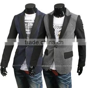 Fashion Korea Style Spring Casual One Button Slim Tuxedo Blazer thumbnail-4