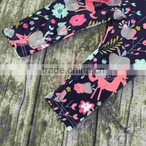 FALL OUTFITS Persnickety Girls 3 Pieces Sets Girls Baby Girls Unicorn Clothing Children Boutique 3 Pieces Floral Unicorn Pant thumbnail-4