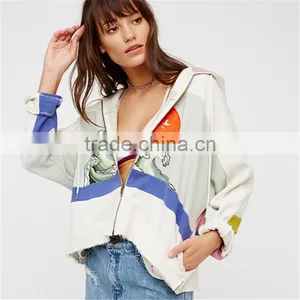2017 Women Relaxed Cotton Comfort Colors Coat With Side Pockets thumbnail-2