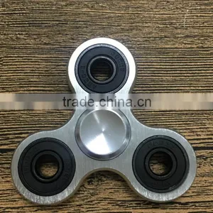 Fingertips Gyro Colorful Aluminum Alloy Big Three Round Bright Color Big Three Yuan Black Circle Finger Gyro Metal Gyro Decompre thumbnail-6