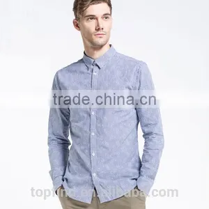 Latest Style Cotton Long Sleeve Plaids Youth Young Men Shirts thumbnail-1