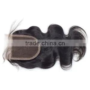7A Cambodian Virgin Hair Body Wave Lace Closure 4*4 Wavy Hair Closure 12"-20" thumbnail-6