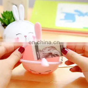 Cartoon Silicone Coin Wallet Korean Cute Rabbit Coin Purse Candy Color Packet Fashion Women Bags thumbnail-5
