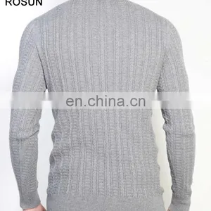 Best Design Long Sleeve t Shirt as Cotton Blended Fabric Knit Sweater Pullover Top of Unbranded Wholesale Mens Clothing thumbnail-2