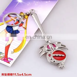 New Style Hot Silver Moon Sailor Moon Key Chain Wholesale Fashion Anime SailorMoon Key Chain for Kid thumbnail-1