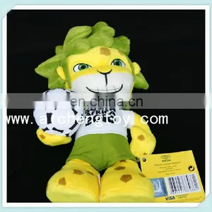 Lovely Design Cute Stuffed Plush Teddy Bears With Canvas Uniform thumbnail-1