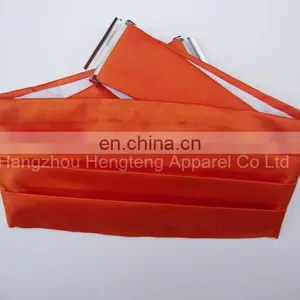 100% Polyester Cummerbund Sets With Orange Color thumbnail-1