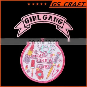 Fashion Pink Cute Lipstick Cosmetics Embroidery Patches for Girls thumbnail-3