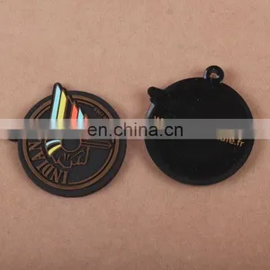 Fashion Promotional Customized Soft Pvc Rubber Made Round Keychain thumbnail-2