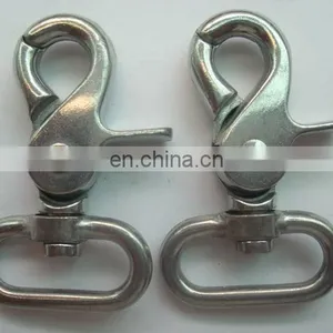 Wholesale Custom Swivel Eye Loop Hook Trigger Dog Collar Snap Hook thumbnail-4