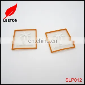 Factory Custom Plastic Square Logo Badge for Garment thumbnail-1