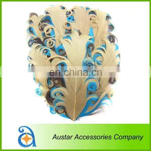 Various Colors Curled Goose Feather Pads For Hairband,Nagoire Feather Pads for Baby DIY Headband thumbnail-2