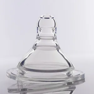 Food Grade BPA Free Silicone Baby Milk Feeding Bottle Nipple for Wide Caliber Bottle thumbnail-3