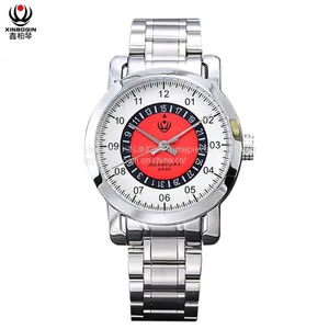 XINBOQIN Supplier Mens Custom Brand Luxury Elegant Waterproof Stainless Steel Band Trend Design Quartz Men Watch thumbnail-5