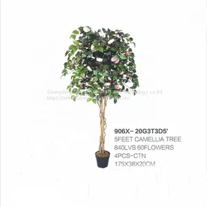 China Manufacturer Artificial Camellia Tree With Real Looking Plant Indoor Decorative Bonsai thumbnail-1