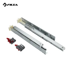 Filta Furniture Hardware American Type Full Exrension Under Mounting Hidden Drawer Slide With 2D Adjustable Handles thumbnail-3