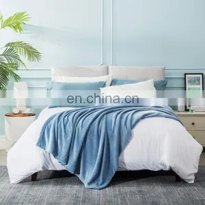 Stylish Not Wrinkle Comfy Reversible Fluffy Sleep Flannel Fleece Blanket thumbnail-2