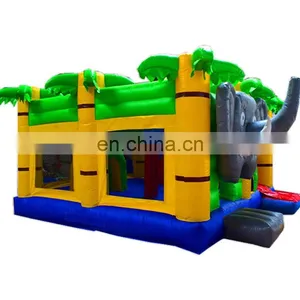 Air Pop up Popular Inflatable School Bouncy Castle With Elephant Theme Cartoon thumbnail-1