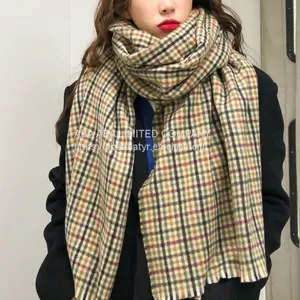 Colored Plaid Scarf thumbnail-1
