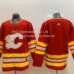 Calgary Flames Blank Red Jersey thumbnail-1