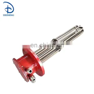Industrial Electric Flange Tubular Immersion Heater Heating Element for Oil thumbnail-2