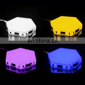 Modular DIY LED Hexagonal Quantum Magnetic Wall Light thumbnail-4