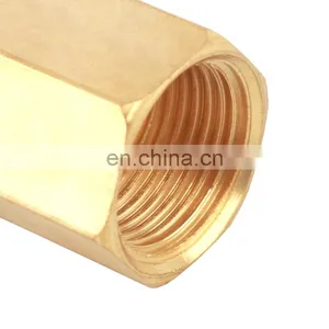 SNS BL Series Pneumatic Brass Fitting Connector Long Hex Coupling Nut thumbnail-3