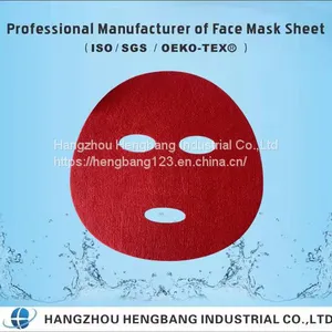 Chinese Red Face Mask Sheet Or Facial Mask Fabric thumbnail-1