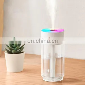 Newest Amazon Top Seller Car Mini Humidifier Usb Mist Diffuser Desktop Portable Air Humidifier With Colorful Led Light thumbnail-1