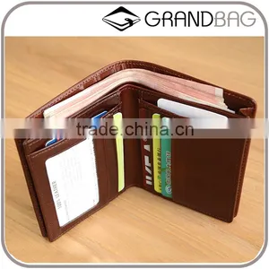 High Quality Cow Leather Men's Bifold Wallet Small Wallet Card Holder Wallet thumbnail-1