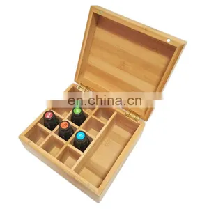 High Quality Customized Kitchen Premium Durable Bamboo Oil Storage Box With Lid Home Storage & Organization Pantry Organizer thumbnail-3