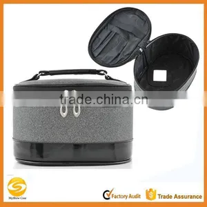 Professional Leather Cosmetic Display Case,beauty Cosmetic Case,combination Lock Beauty Makeup Case,hard Side Cosmetic Case thumbnail-1