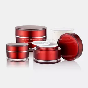 GR704A/B Refillable 15ml/30ml/50ml Luxury Plastic Cosmetic Jars For Face Eye Cream thumbnail-1