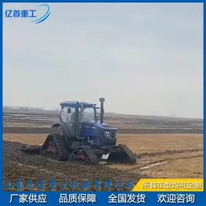 Tractor Modification With Triangular Track Wheels for Smooth Anti Slip on Muddy Ground thumbnail-3