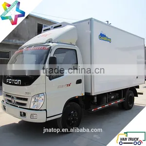 Foton Ollin 4.3m Reefer Truck Body With Stainless Steel Meat Hanging Hook Meat Hook Refrigerated Truck thumbnail-3