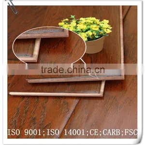 Handscraped Walnut Multilayer Engineered Wood Flooring 7-layer thumbnail-4