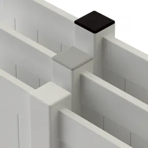 1.5 X 1.5 Inch 3x3 Inch Black Hollow Stainless Steel Square Aluminium Ended Capped Plug Square Tube Caps thumbnail-5