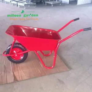 Euro Market Durable Signal Wheel 6 Cuft 100 Liter 200kg Capacity Industrial Construction Transport Wheelbarrow thumbnail-4
