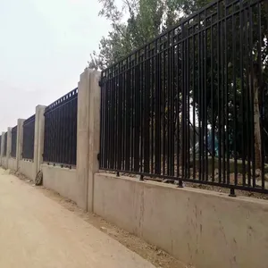 Outdoor Wrought Iron Fence 6ft Height Anti Rust Coated for Pool and Balcony Safety thumbnail-5