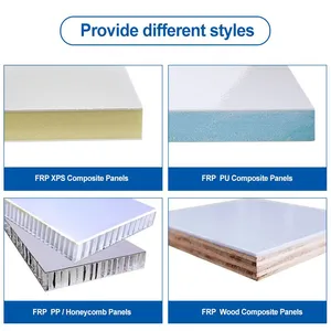 High-Strength FRP Wall Panels VAN RV Cargo Truck Bodies Wear-Resistant Decorative Refrigerated Building Sheet FRP Sandwich Panel thumbnail-2