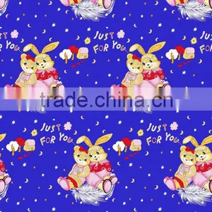 Cartoon Microfiber Fabric for Home Textile for Kids Bed Sheet thumbnail-1