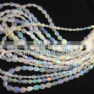 Wholesale Top Grade Ethiopian Opal Smooth Oval Beads thumbnail-1