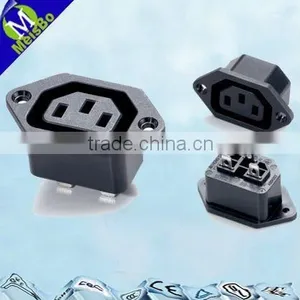 3 Flat Pin 10A 250V AC Male and Female Electric Plug Socket SS-130A thumbnail-1